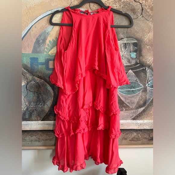 Evernew Pink Tiered Mini Dress - Picture 2 of 9